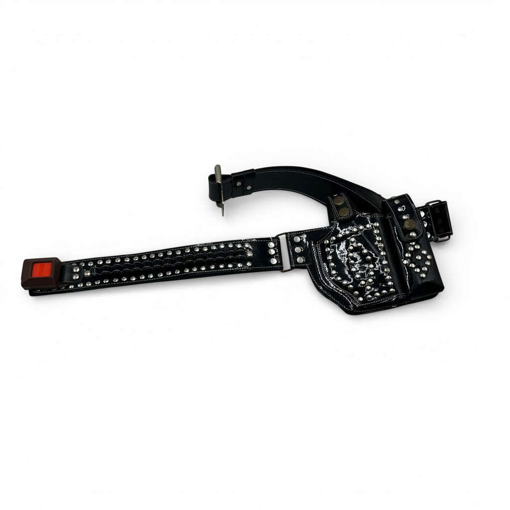 Belly belt holstr leather for 9mmm