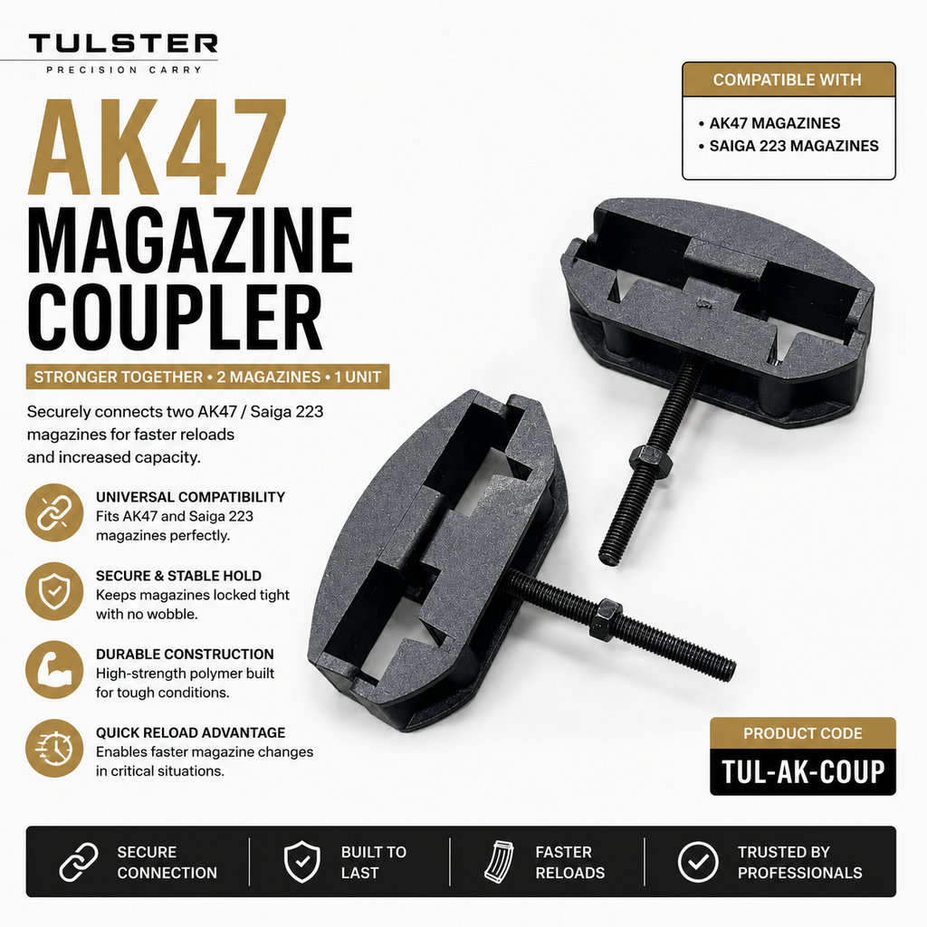 Double magazine holding polymer clips