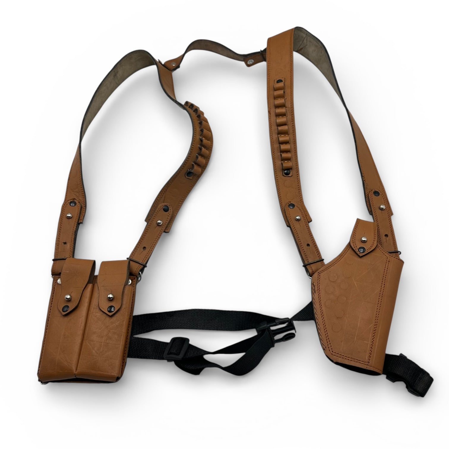 Universal leather holstr double sided shoulder