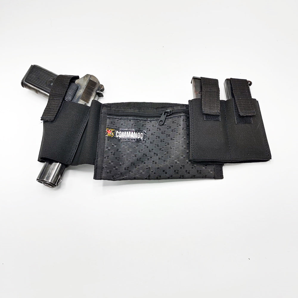Belly band holster for Conceal carry with 2 spare pouches