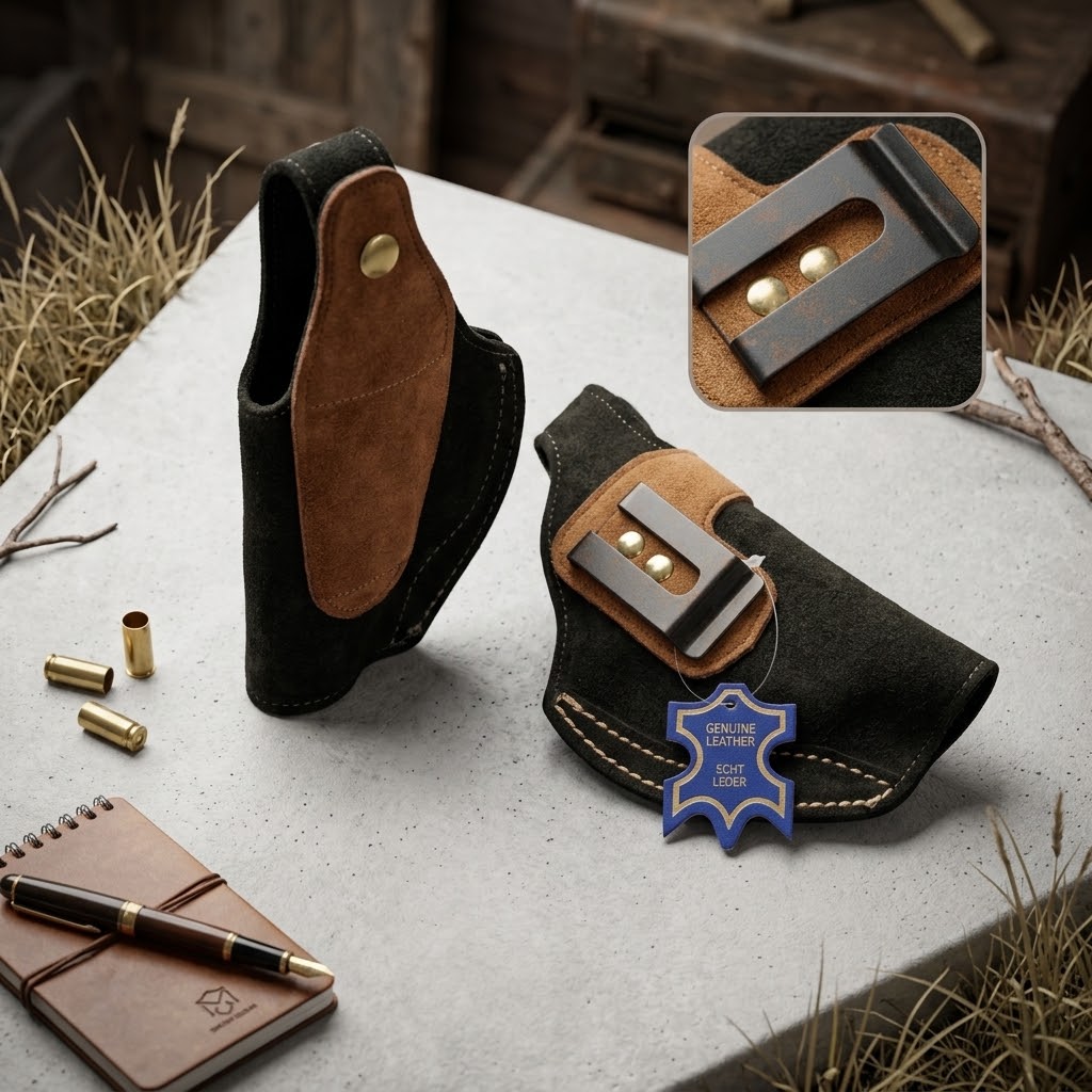 Suede leather IWB holster  for 9mm