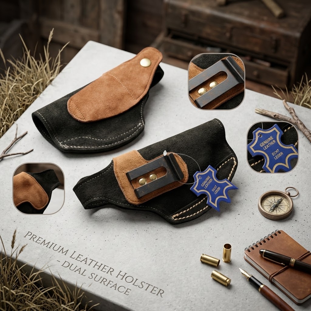 Suede leather IWB holster  for 9mm