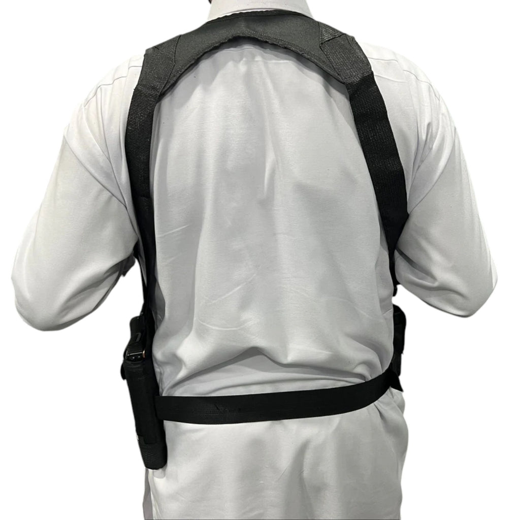 Double Sided Shoulder Cover with 2 spare mags pouches - Black