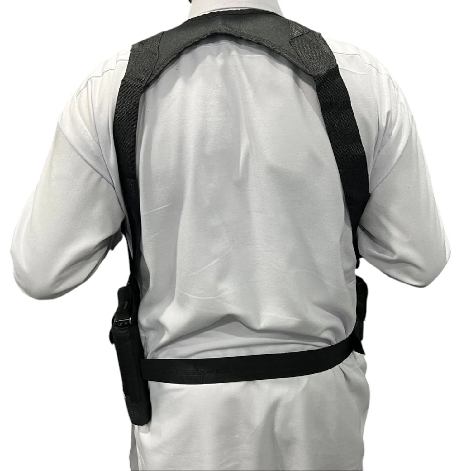 Double Sided Shoulder Cover with 2 spare mags pouches - Black