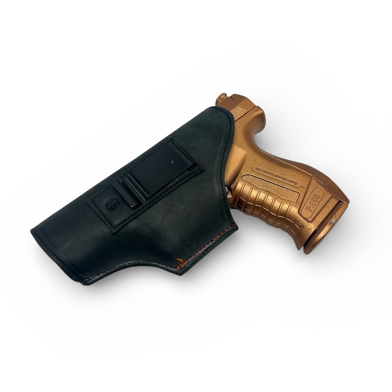 Leather holster owb for 30 bor and 9mm