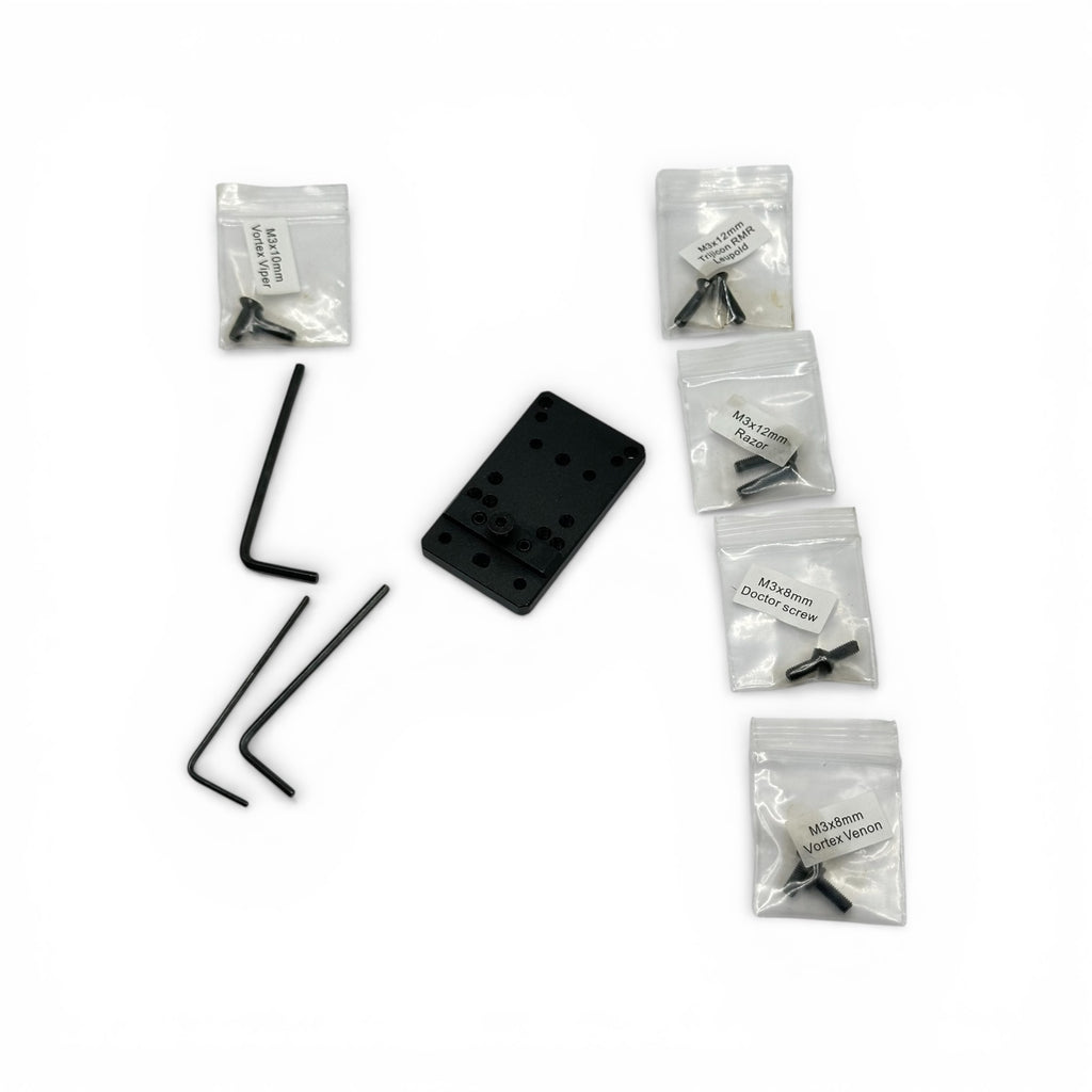 Glock mount plate base for mounting sights fits g 17 19
