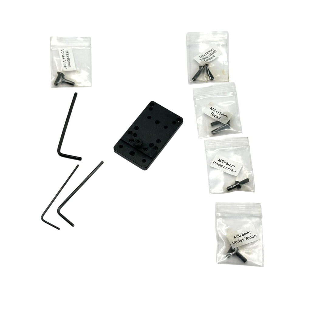 Glock mount plate base for mounting sights fits g 17 19
