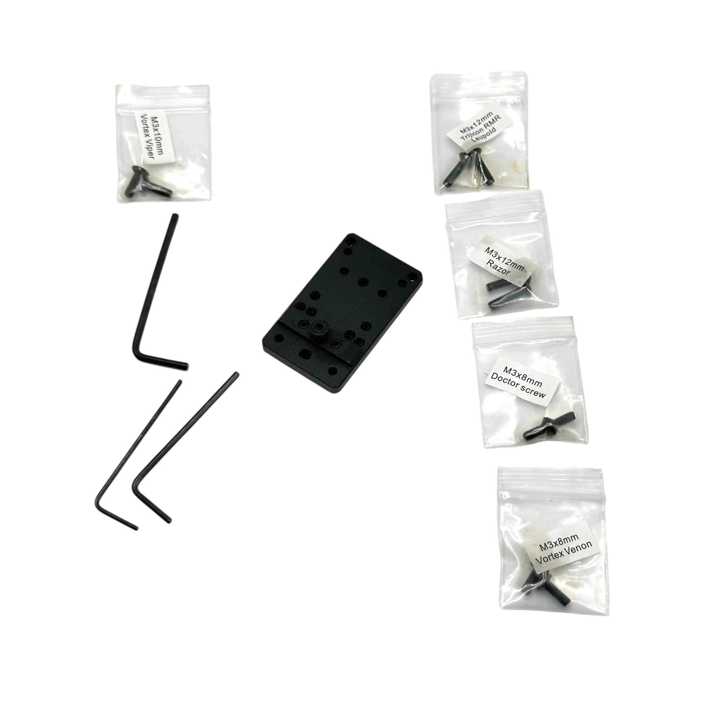 Glock mount plate base for mounting sights fits g 17 19