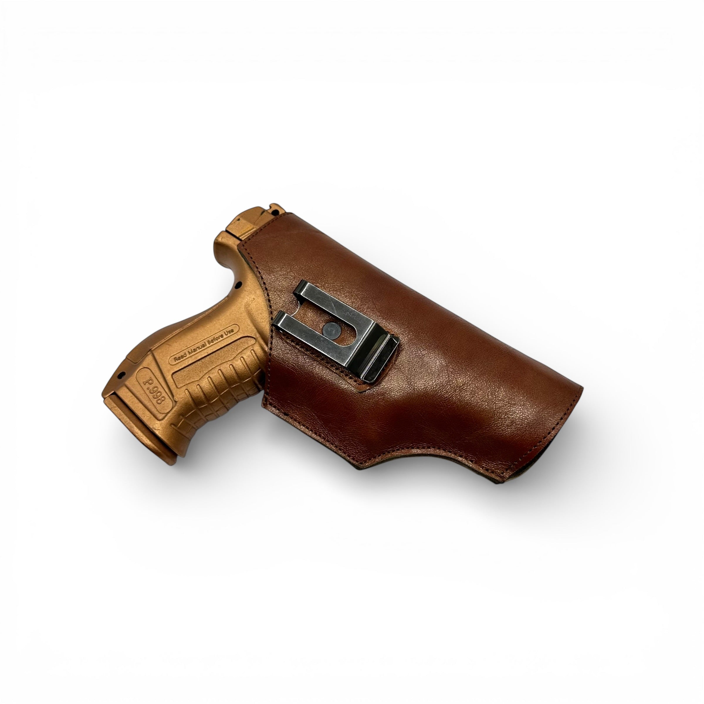 IWB leather pouch holster for 9mm