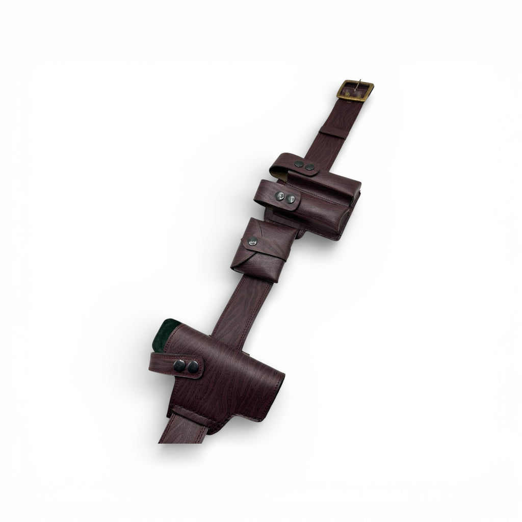 Belly belt leather holster for 9mm