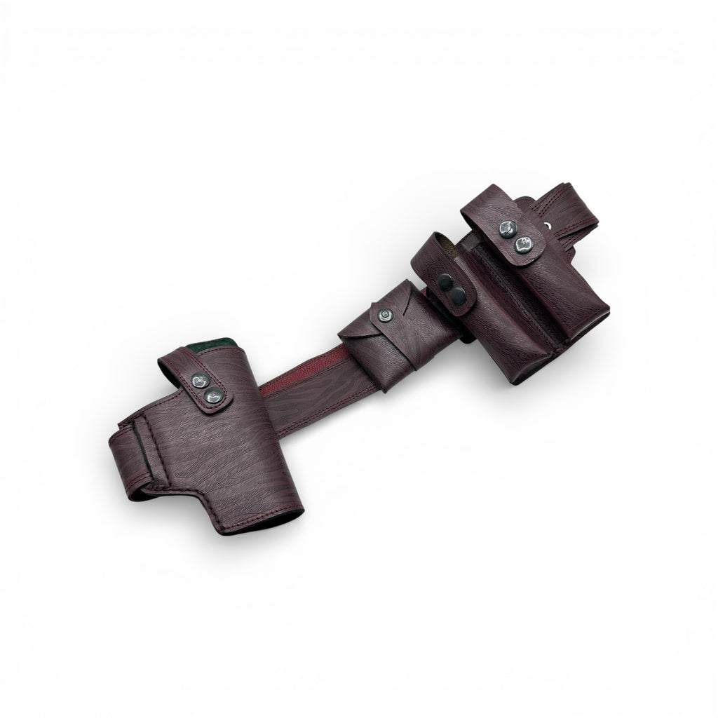 Belly belt leather holster for 9mm