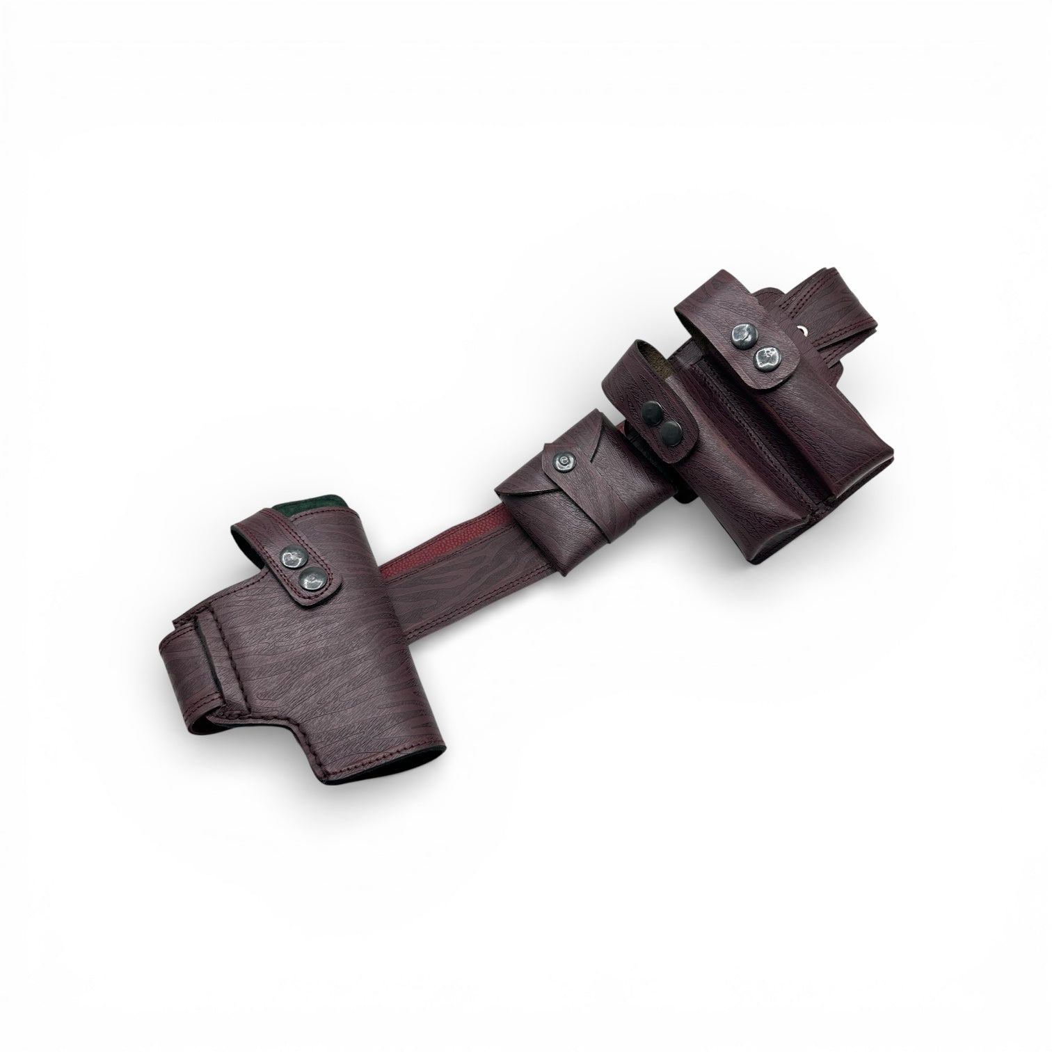 Belly belt leather holster for 9mm
