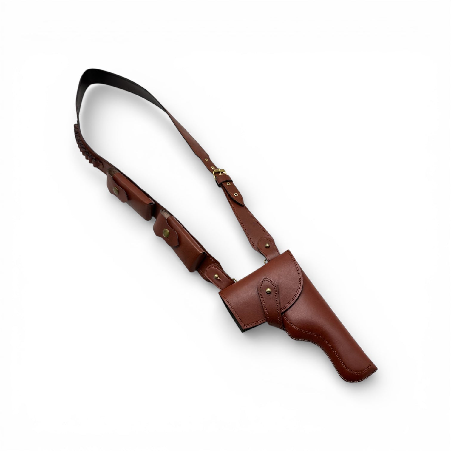Crossbody Shoulder leather holster for norinco 30 bore