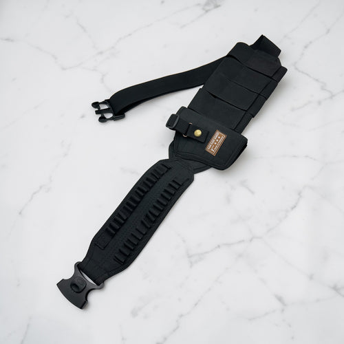 Belly belt holster with four spare mag pouches