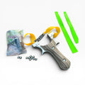Imported metal slingshot with side laser - 1 extra rubber 10x pelets included