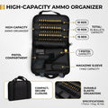 Universal Leather Pistol Bag with 35-Round Bullet Holder