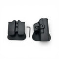 Glocckk Polymer Holster OWB with 2 spare mag holster