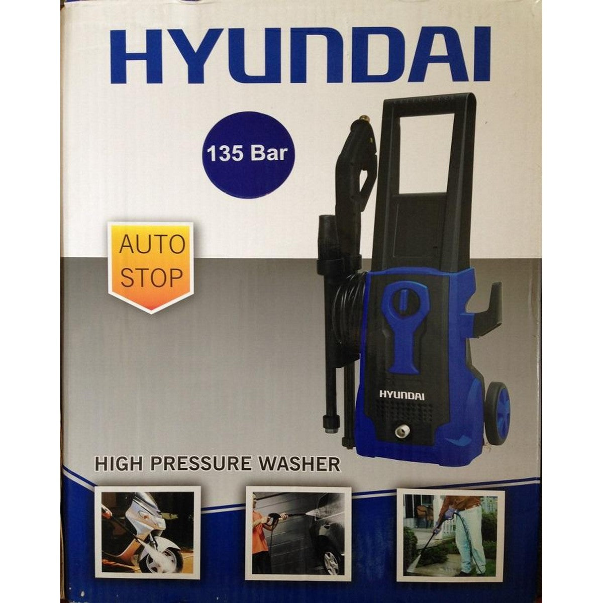 HYUNDAI 135 Bar 1600W Pressure Washer For Car and Solar panels