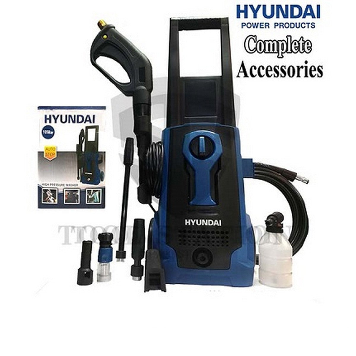 HYUNDAI 135 Bar 1600W Pressure Washer For Car and Solar panels
