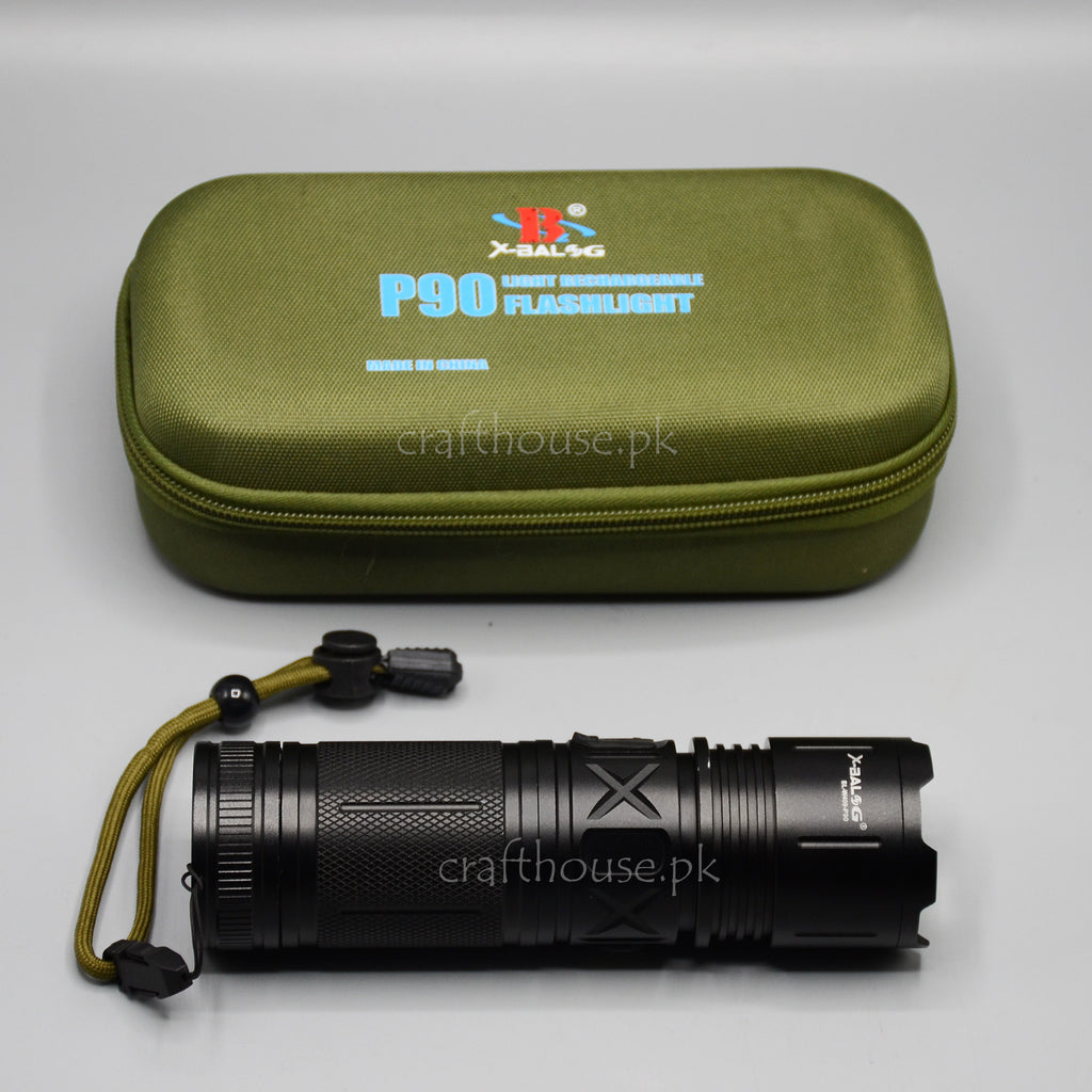 Long Range P90 Rechargeable Flashlight