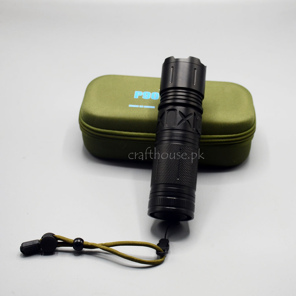 Long Range P90 Rechargeable Flashlight