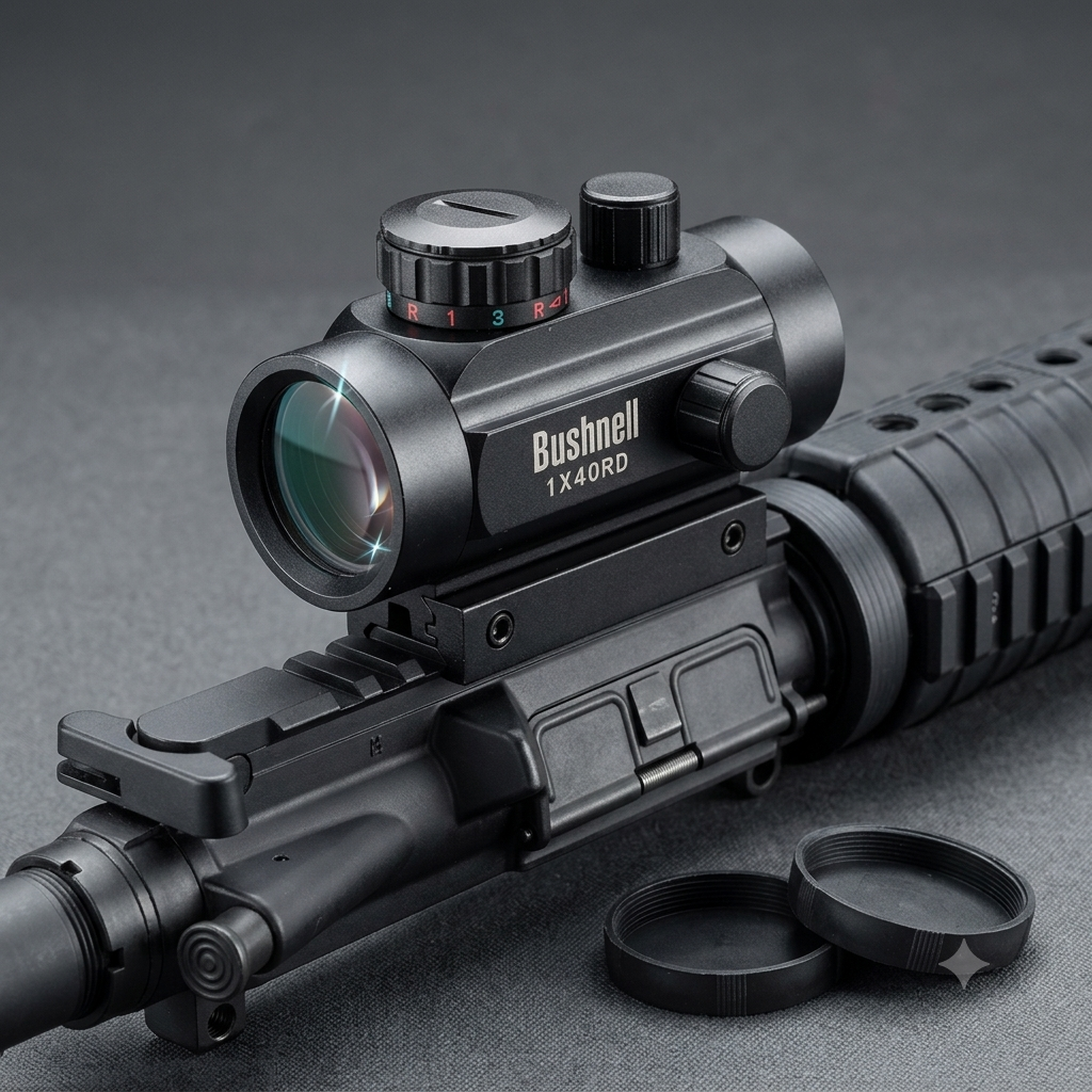 1×40 RED DOT SIGHT BLACK ALUMINIUM ALLOY RED DOT SIGHT FOR 11MM AND 20MM RAIL