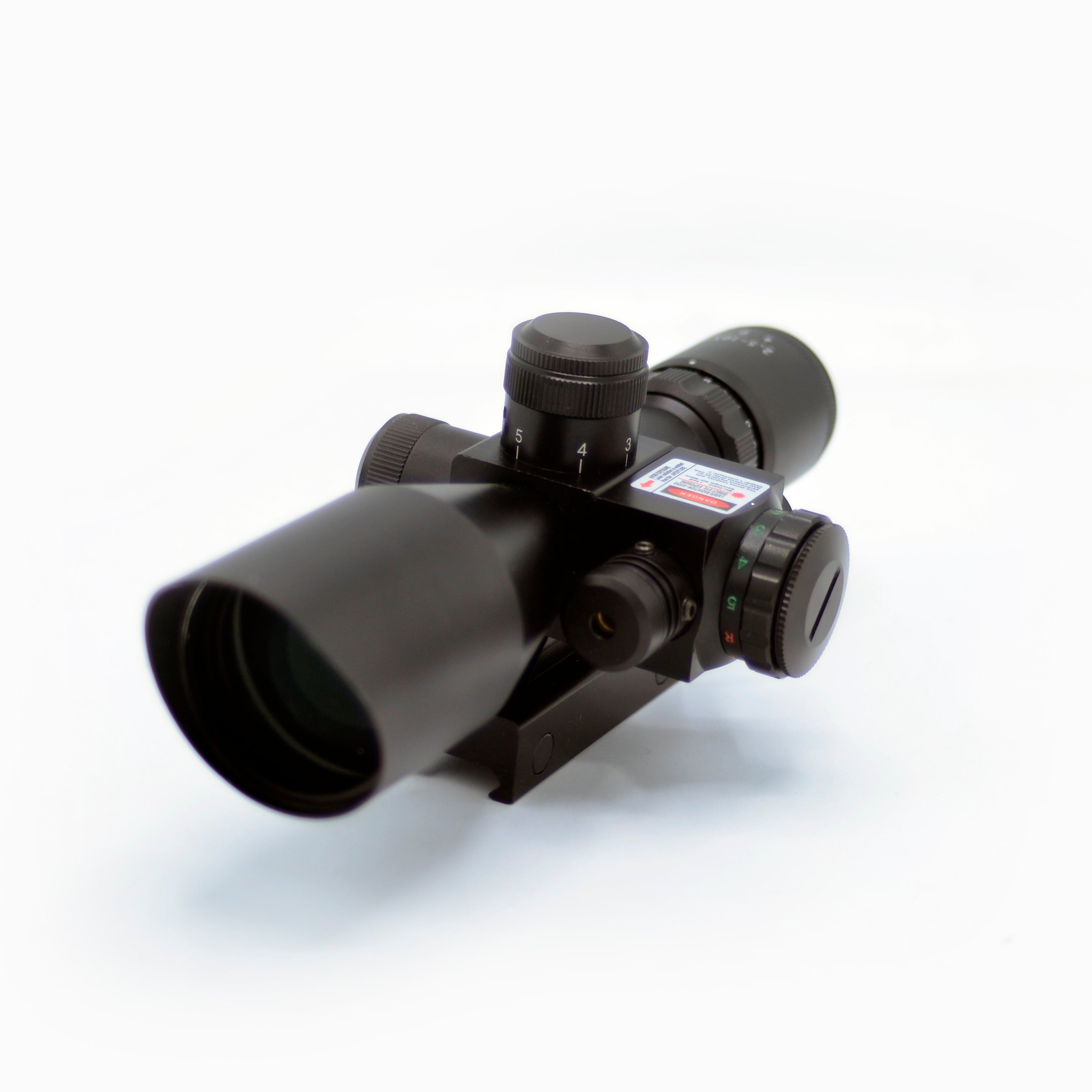 2.5-10x40 Rifle Scope Mil-dot Illuminated Red Laser