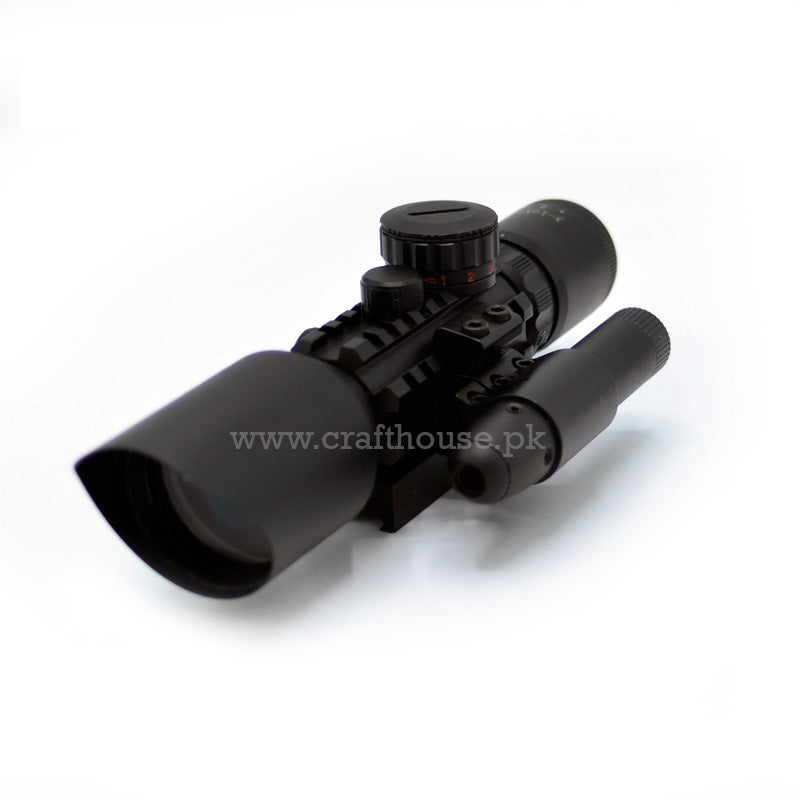 SCOPE WITH LASER SIGHT 2.5-10*40E  SCOPE FOR M4 AR-15 M16 AKM