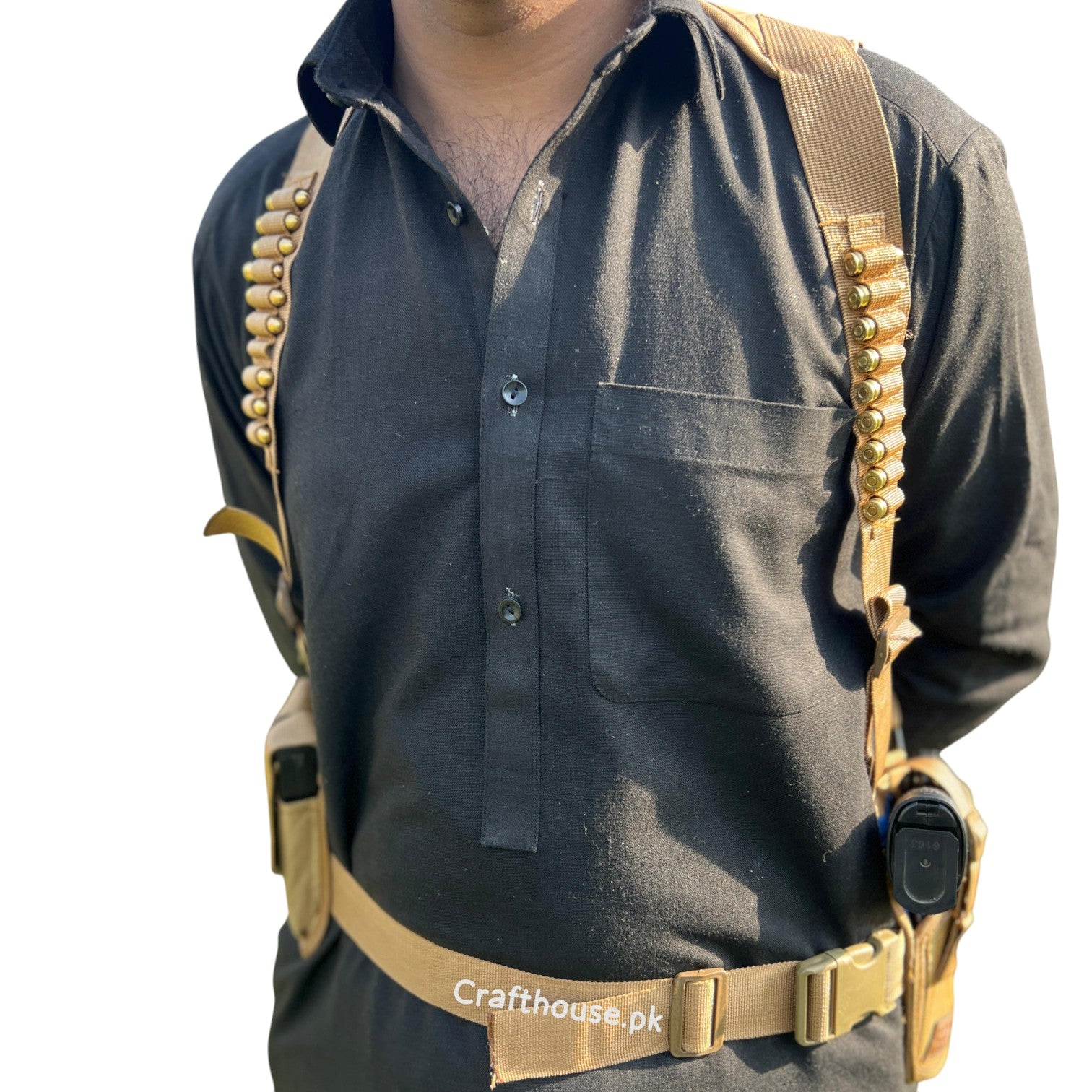 SHoulder holstr double sided brown color