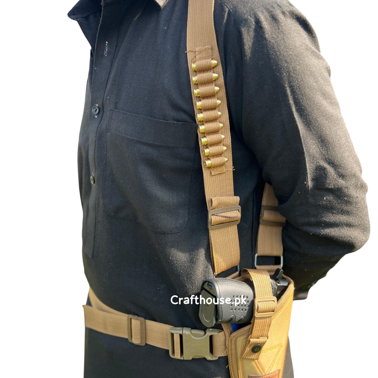 SHoulder holstr double sided brown color