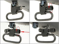 Quick Detachable Black Super Sling Swivel Mount Set